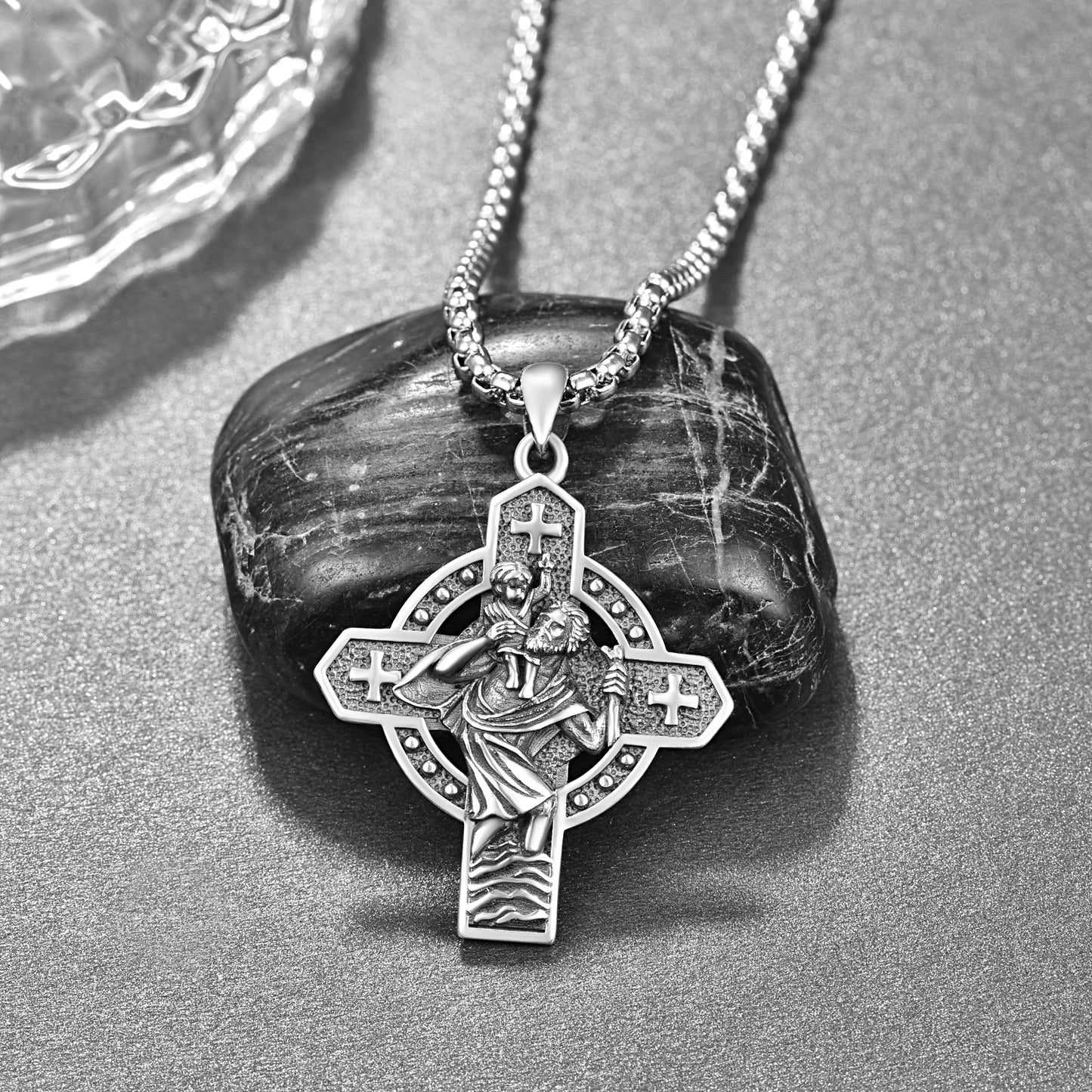 925 Silver St. Christopher Pendant - Protection for Life's Journeys