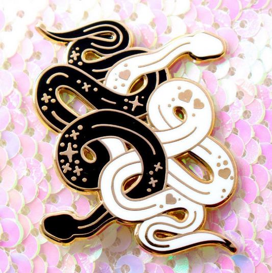 Yin and Yang Snake Pin ☯️🐍