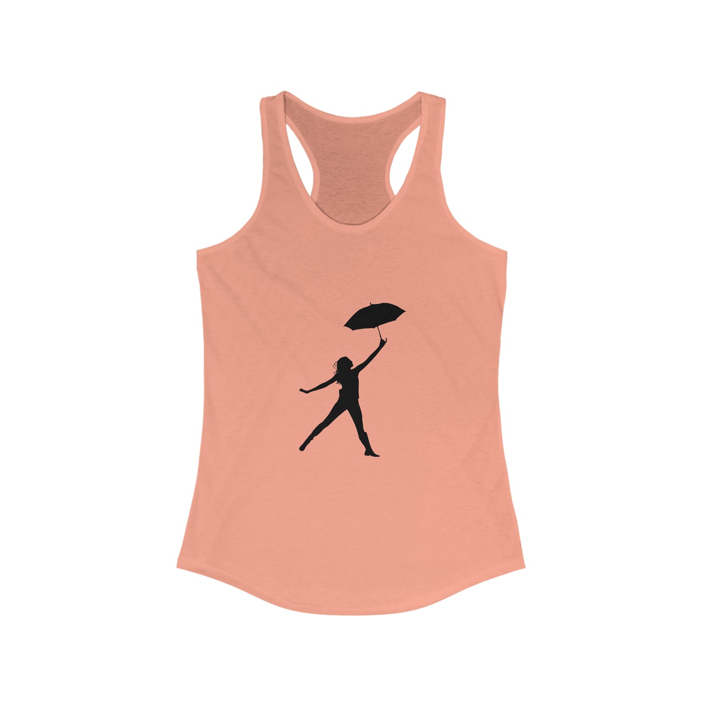 Silhouette Flying Witch Racerback Tank