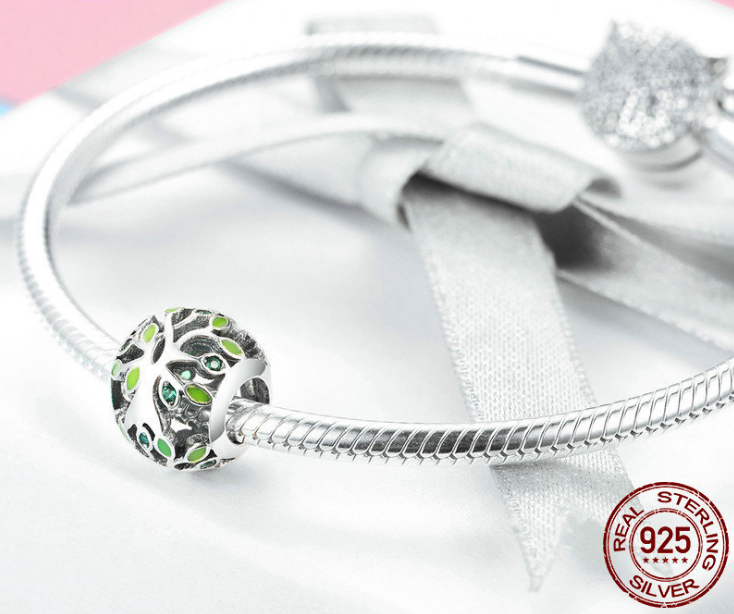 S925 Sterling Silver Tree of Life Charm