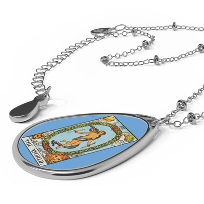 The World Tarot Oval Necklace