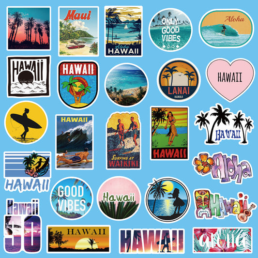 50of Hawaii Sticker Set