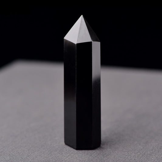 Obsidian Crystal Pillar