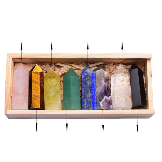 Gift Box - Set of 8 Pillar Crystals