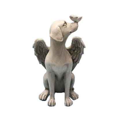 Resin Angel Dog Pet Tombstone