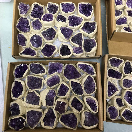 Amethyst Rough Amethyst Block Cluster for Degaussing & Purification