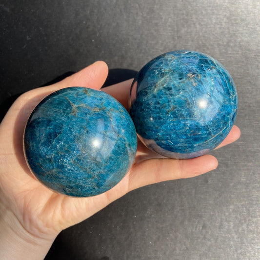 Blue Apatite Natural Crystal Ball