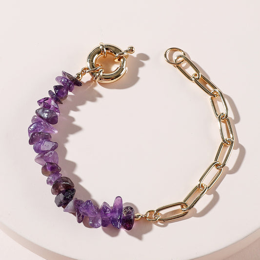 Crystal Stone Chain Bracelet