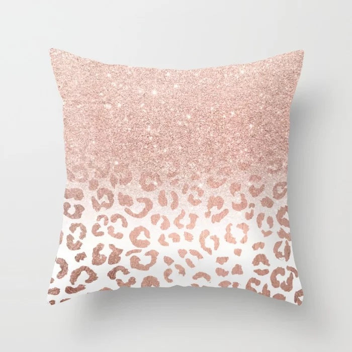 Pink sofa cushion cushion pillowcase