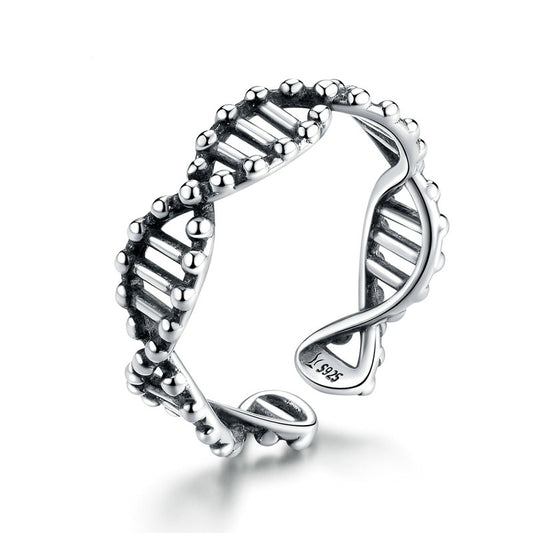 DNA 925 Sterling Silver Ring