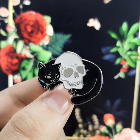 Mysterious Witch Pin Moon And Stars