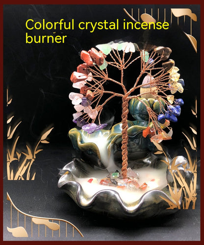 Crystal Tree of Life Incense Burner