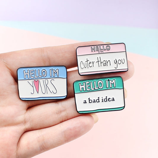 “Hello I’m…” Pin Collection
