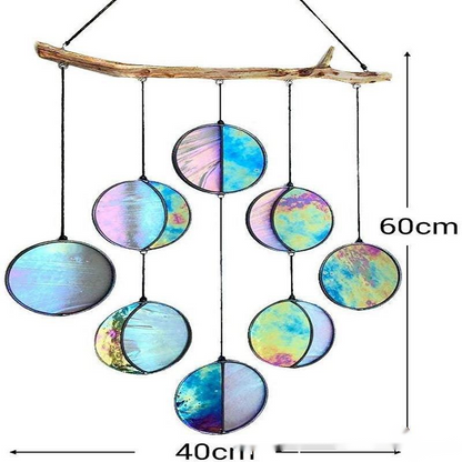 Rainbow Hanging Art Wall Decoration Dyeing Moon Phase Home Decor
