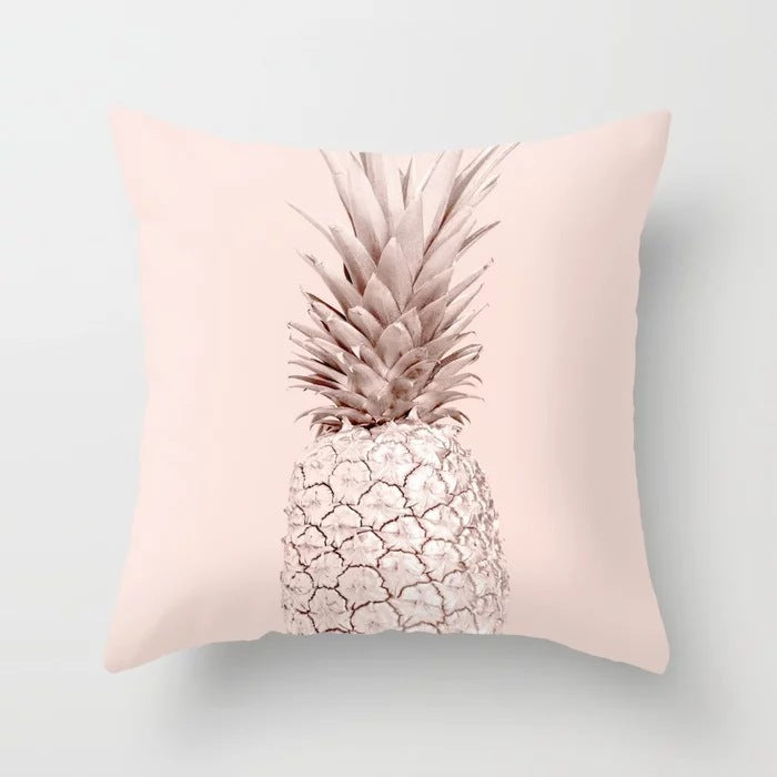 Pink sofa cushion cushion pillowcase