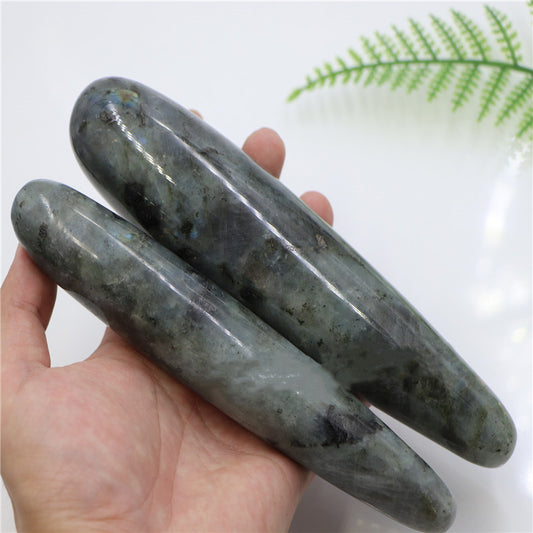 Natural Labradorite Jade  Pleasure Wand Crystal