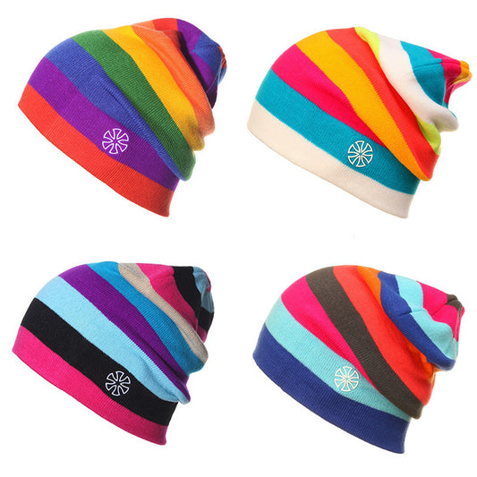 Cycling Skating Hat Ski Hat Rainbow Hat