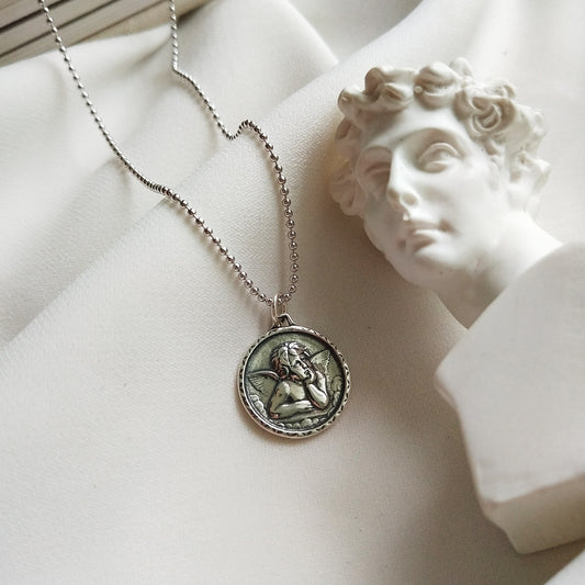Guardian Angel S295 Sterling Silver Necklace