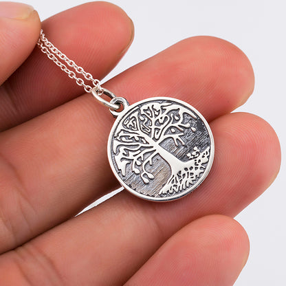 925 Sterling Silver Life Tree Necklace