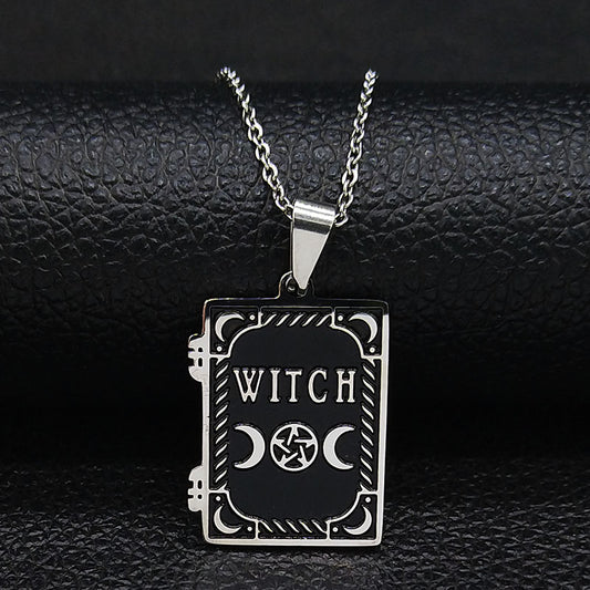 Stainless steel BASIC WITCH corrosion necklace The Worst witch pendant