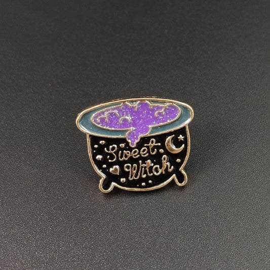 Sweet Witch & Wizard Hat Pin