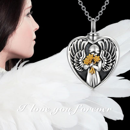 s925 Angel Cremation Necklace