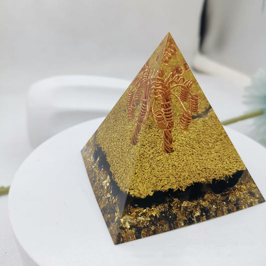 Crystal Pyramid Resin Ornaments