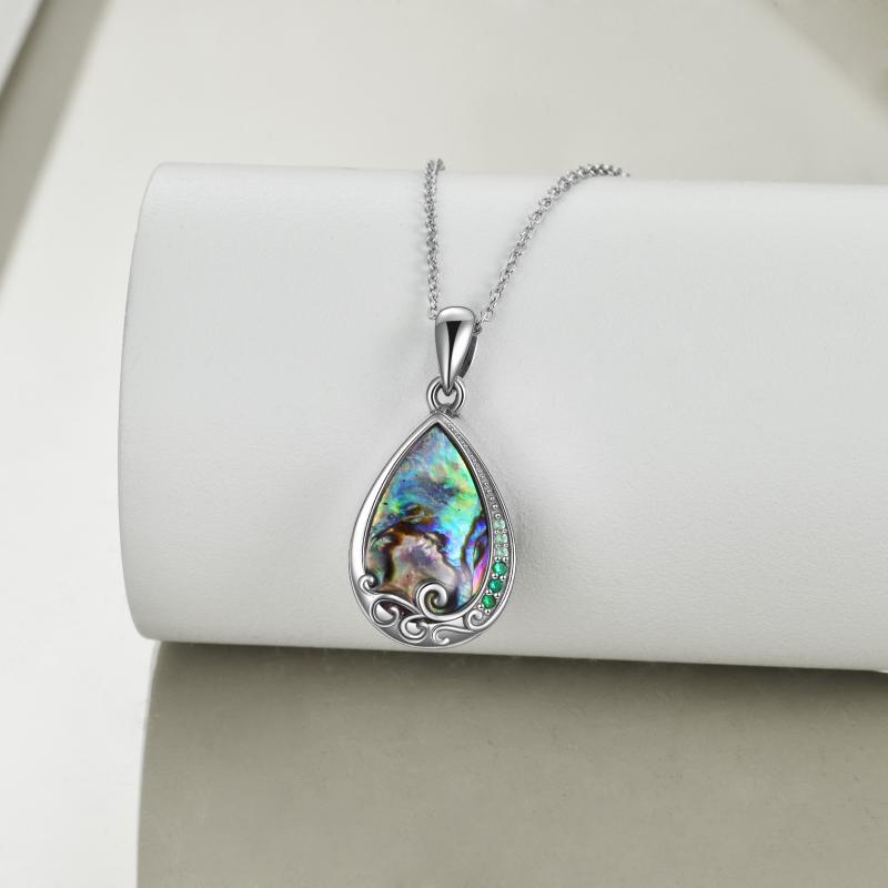 925 Silver Teardrop Urn Necklace for Ashes