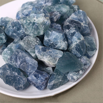 Natural Blue Fluorite Crystal Rough