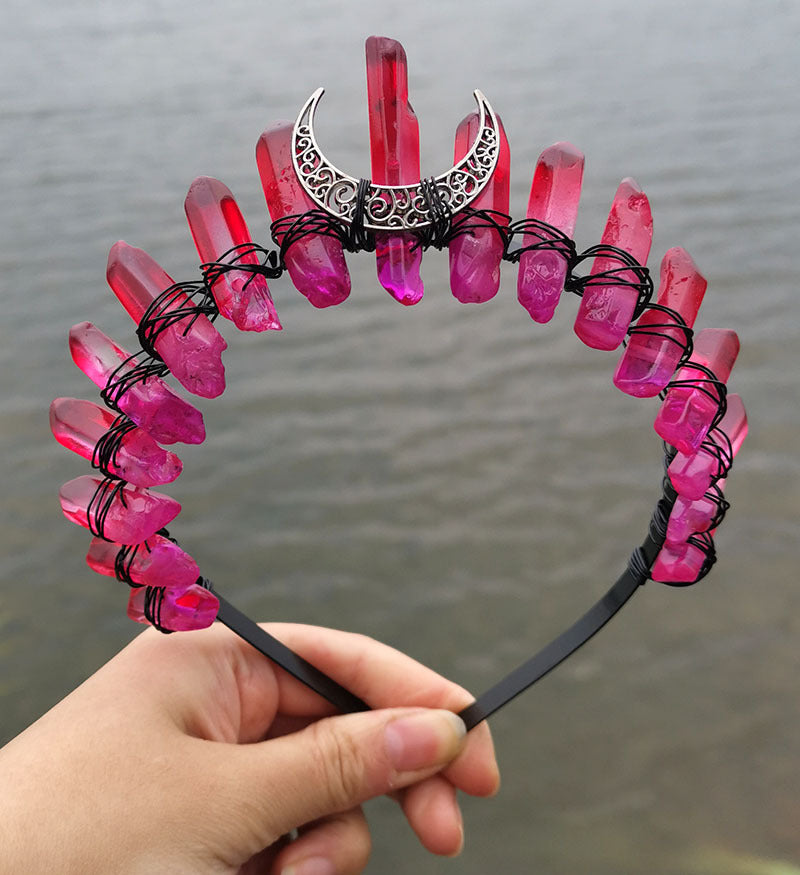 Crystal Witch Moon Crown Hairband